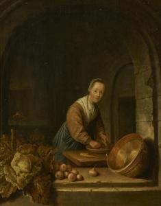 van STAVEREN Jan Adriaensz. 1614-1669,Kitchen Still Life,Van Ham DE 2023-05-15