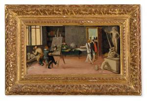 van STEENWIJK Hendrik II 1580-1649,La Renommée rendant visite aux artistes,Christie's GB 2020-09-15