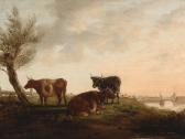van STRAATEN Bruno I 1786-1870,Landscape with cows,Glerum NL 2008-12-08