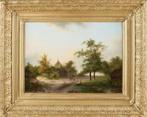 van STRAATEN Bruno I 1786-1870,Romantic landscape with figures,Twents Veilinghuis NL 2019-10-04