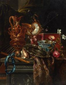 VAN STREECK Hendrick 1659-1719,Nature morte au nautile, coquill,AuctionArt - Rémy Le Fur & Associés 2021-11-23