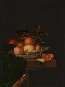 VAN STREECK Hendrick,Still Life of Assorted Fruit in a Wanli Porcelain ,Sotheby's 2024-02-01