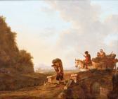 Van STRY Jacob 1756-1815,A landscape with a pedlar and travellers on a brid,Venduehuis NL 2017-11-15