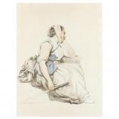 Van STRY Jacob,A SEATED PEASANT WOMAN, RESTING HER HEAD ON HER HA,1815,Sotheby's 2009-07-08