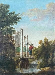Van STRY Jacob 1756-1815,Untitled (Landscape with Figure),Lando Art Auction CA 2024-02-25