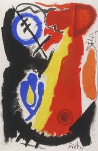 VAN STUIVENBERG Piet 1901-1988,Composition,1954,Glerum NL 2008-12-04