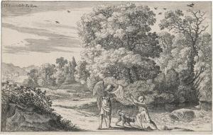 van SWANEVELT Hermann 1600-1655,Tobias erschrickt vor dem großen Fisch,Galerie Bassenge 2023-06-07