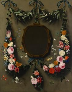 Van THIELEN Jan Philips,Cornice con ghirlanda di fiori,Galleria Pananti Casa d'Aste 2023-12-14