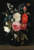 Van THIELEN Jan Philips 1618-1667,Roses, a peonie, forget-me-nots, morning glories,Palais Dorotheum 2022-05-11