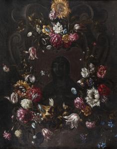 Van THIELEN Jan Philips,Vierge dans un entourage de fleurs,1990,Etienne de Baecque 2022-11-05