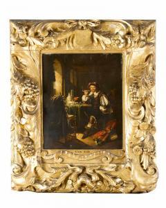 van TOL Dominicus 1635-1676,A smoking gentleman in interior;,Deutsch AT 2020-07-14