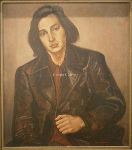 VAN TONGERLOO PETER 1946,Portret van Jotie 't Hooft,Campo & Campo BE 2016-10-25