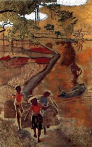 VAN TRINH,Peasants in the ricefield,Christie's GB 2000-10-01