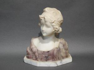 VAN VARENBERGH Gustave 1873-1927,Buste de jeune fille,Legros BE 2018-02-22