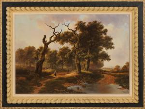 van VELZEN Johannes Petrus 1816-1853,Romantische Landschaft,Twents Veilinghuis NL 2021-01-07