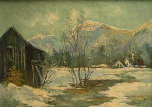VAN VLAARDINGEN Clement 1916,Snow covered Landscape,1964,David Duggleby Limited GB 2008-06-09