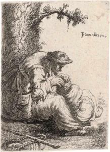 van VLIET Johannes 1628-1637,Die Bäuerin entlaust einen Jungen,1632,Galerie Bassenge DE 2020-11-25