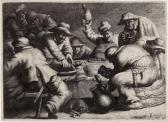 van VLIET Johannes 1628-1637,Die Bauernmahlzeit,Galerie Bassenge DE 2020-11-25