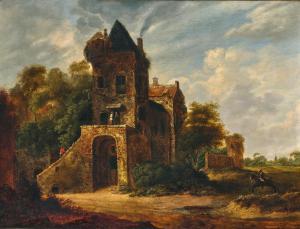 van VRIES Roelof Jansz,A rider in a landscape with ruins of a castle,Palais Dorotheum 2023-12-15