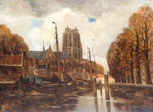 van WANING Cornelis Antonie 1861-1921,Haven van Dordt,Venduehuis NL 2016-06-25