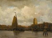 VAN WANING DEN HAAG cornelis anthonj,HARBOR SCENE,Freeman US 2008-12-07