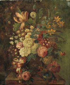 VAN WEGEL Jan 1752-1809,Still Life with Flowers,Skinner US 2012-02-03