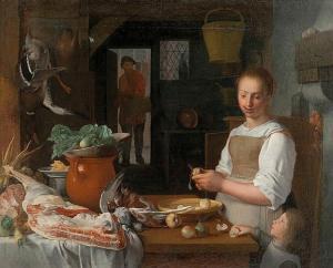 van WINGHE Jeremias 1578-1645,Kitchen scene,Bernaerts BE 2017-12-11