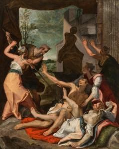 van WINGHE Jeremias 1578-1645,Phineas tötet Zimri und Cozbi,im Kinsky Auktionshaus AT 2022-11-08