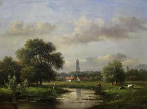 van WISSELINGH Johannes Pieter 1812-1899,Visser aan een plas,Venduehuis NL 2022-10-11