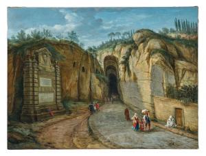 Van WITTEL Gaspar,The Grotto of Pozzuoli with Virgil\‘s Tomb, Naples,Palais Dorotheum 2024-04-24