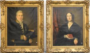 van YSENDYCK Antoon 1801-1875,Baron de Rasse de la Faillerie et son épouse,1843,Rops BE 2019-12-15