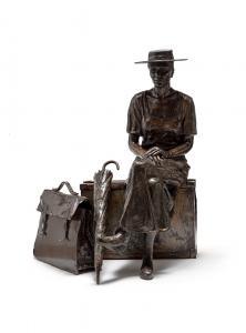 VAN ZYL TAYLOR Angus 1970,Woman with Umbrella and Suitcase (Expect the Unexp,Strauss Co. 2023-11-08