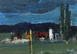 VANATORU Gheorghe 1905-1983,Nocturnal Landscape,1978,Artmark RO 2024-02-20