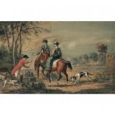 VANDERBANK John 1686-1739,a hunting party,1726,Sotheby's GB 2002-04-16