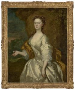 VANDERBANK John 1686-1739,Portrait of Miss Dorothy Long (1703-1758),1737,Christie's GB 2023-07-07