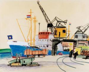 VANDERSTOK Hans 1900-1900,Port,1957,Rempex PL 2013-06-12