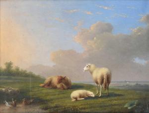 VANDEVERDONCK Franz, François,Sheep grazing in an extensive summer pasture,1864,Tennant's 2023-11-11