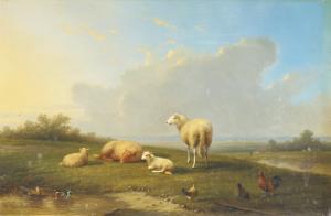 VANDEVERDOUCH Francis 1800-1800,Schafe auf der Weide,1866,Kastern DE 2007-04-27