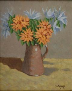 VANGO DAVID 1950,Still life of a jug of flowers,Morphets GB 2009-11-26