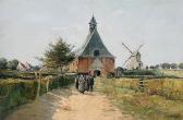 Vanhuffels Frans,Churchgoers leaving the church,Bernaerts BE 2017-06-19