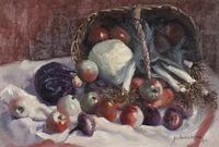 vanmaekelberghe joseph,Stillleben mit einem Korb mit Obst und Gemüse,1931,Fischer 2016-03-31