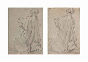 VANNI Francesco 1563-1610,Studies of a kneeling man turned to the left,Christie's GB 2014-07-10