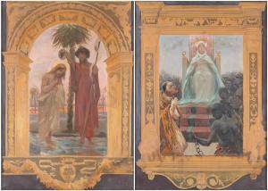 VANNI Pietro,Coppia di scene religiose: 1. Battesimo di Cristo ,Bertolami Fine Arts 2021-02-26