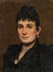 VANOTTI Alessandro 1852-1916,Ritratto di donna con collana di perle,1916,Minerva Auctions 2013-05-28
