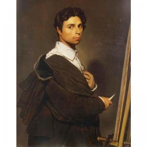 VARCOLLIER Atala 1803-1885,copy after ingres' self-portrait, age 24,Sotheby's GB 2004-01-22