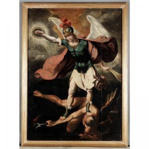 VARELA Francisco 1580-1645,SAINT MICHAEL VANQUISHING THE DEVIL,Sotheby's GB 2005-04-19