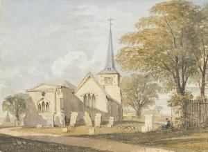 VARLEY Charles Smith 1811-1888,Chislehurst Church,Rosebery's GB 2021-07-20