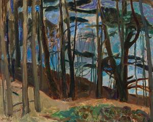 VARLEY Frederick Horsman 1881-1969,Pinnacle Hill - Woods Near Doon,Heffel CA 2023-10-26