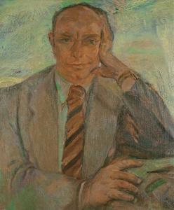 VARLEY Frederick Horsman 1881-1969,Portrait of Dr. John Goldie,1950,Levis CA 2023-11-05