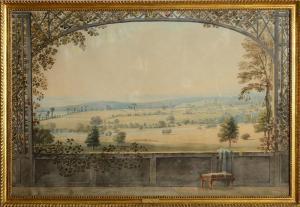 VARLEY John II 1850-1933,AN EXTENSIVE LANDSCAPE VIEWED FROM A TERRACE,Stair Galleries US 2016-04-30